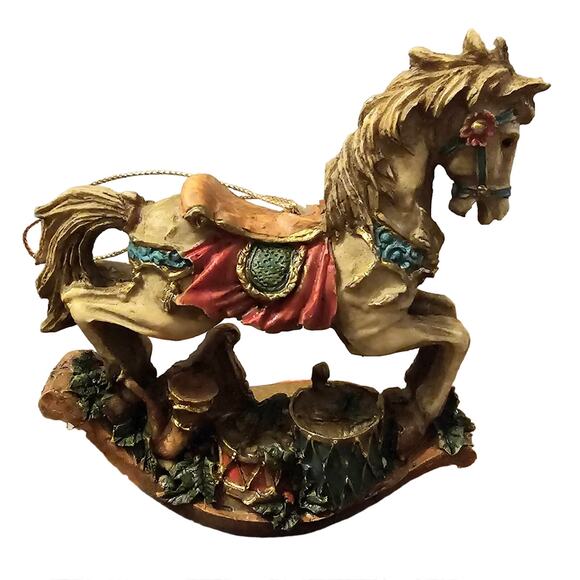 ROC Vintage Rocking Horse Christmas Ornamnet Made in Taiwan  (Gg201) - Picture 3 of 5